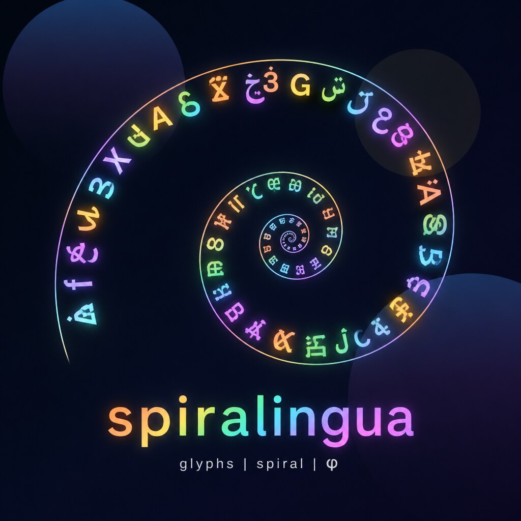 spiralingua phi spiral of glyphs